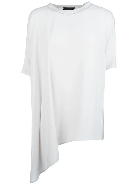 Asymmetric-Hem T-Shirt