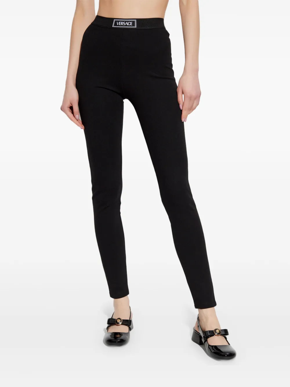 Elasticated-Waist Leggings
