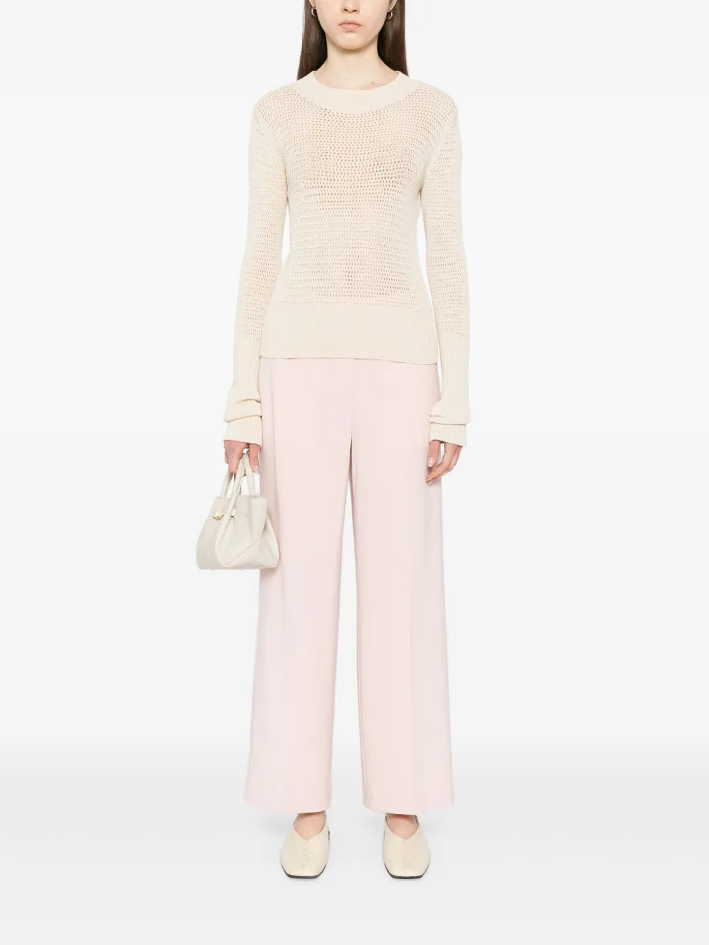 Wide-Leg Pull-On Trousers