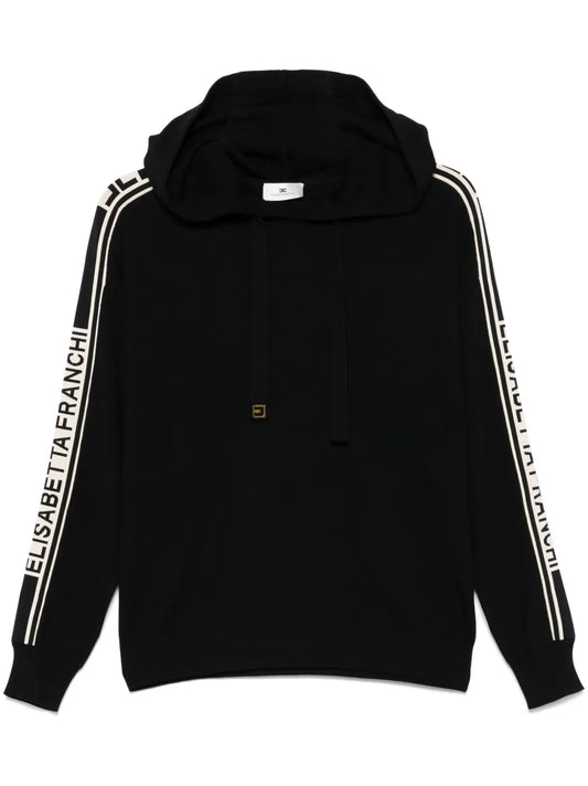 Contrast-Band Hoodie