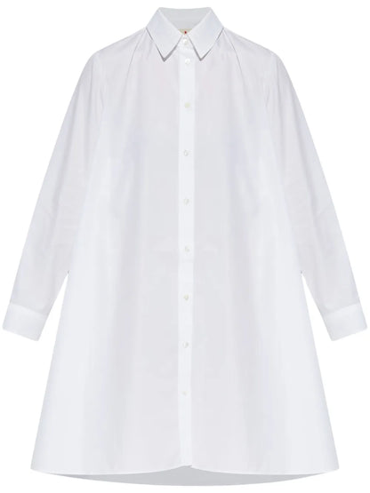 Logo-Embroidered Shirt Dress
