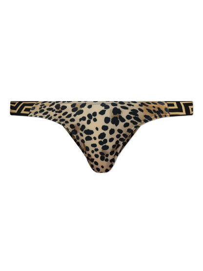 Leopard-Print Bikini Bottoms