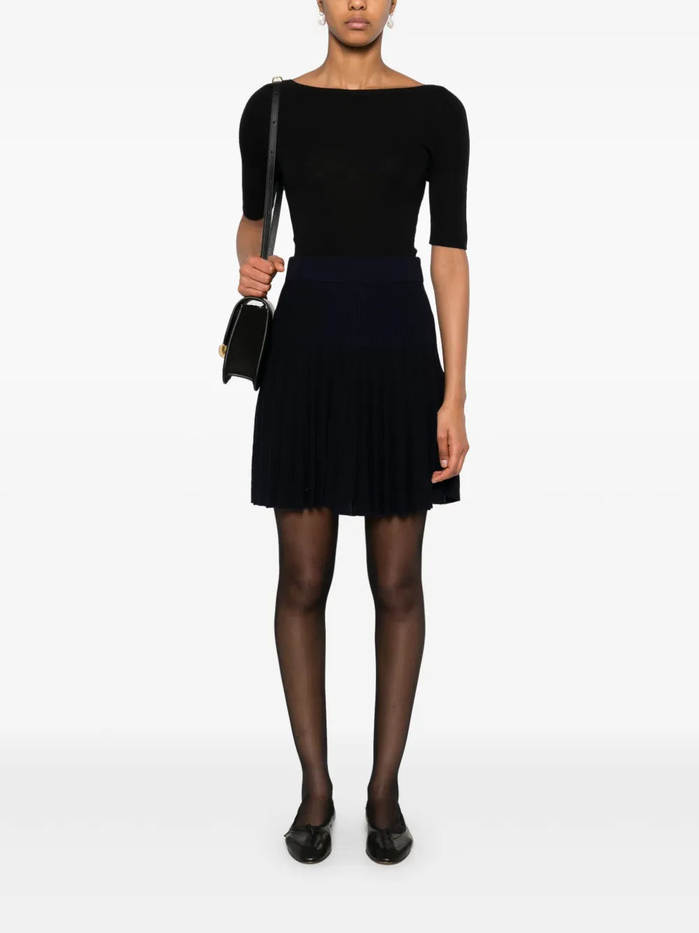 Pleated Mini Skirt