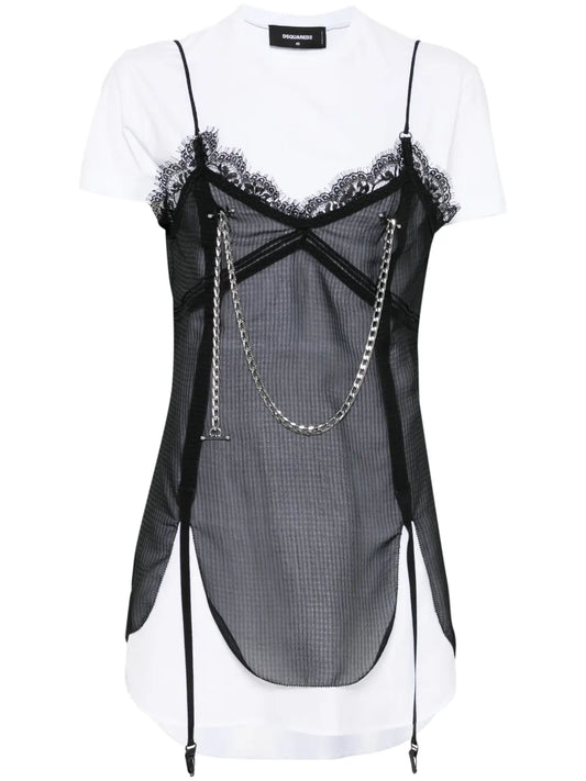 Pierced Apron Dress