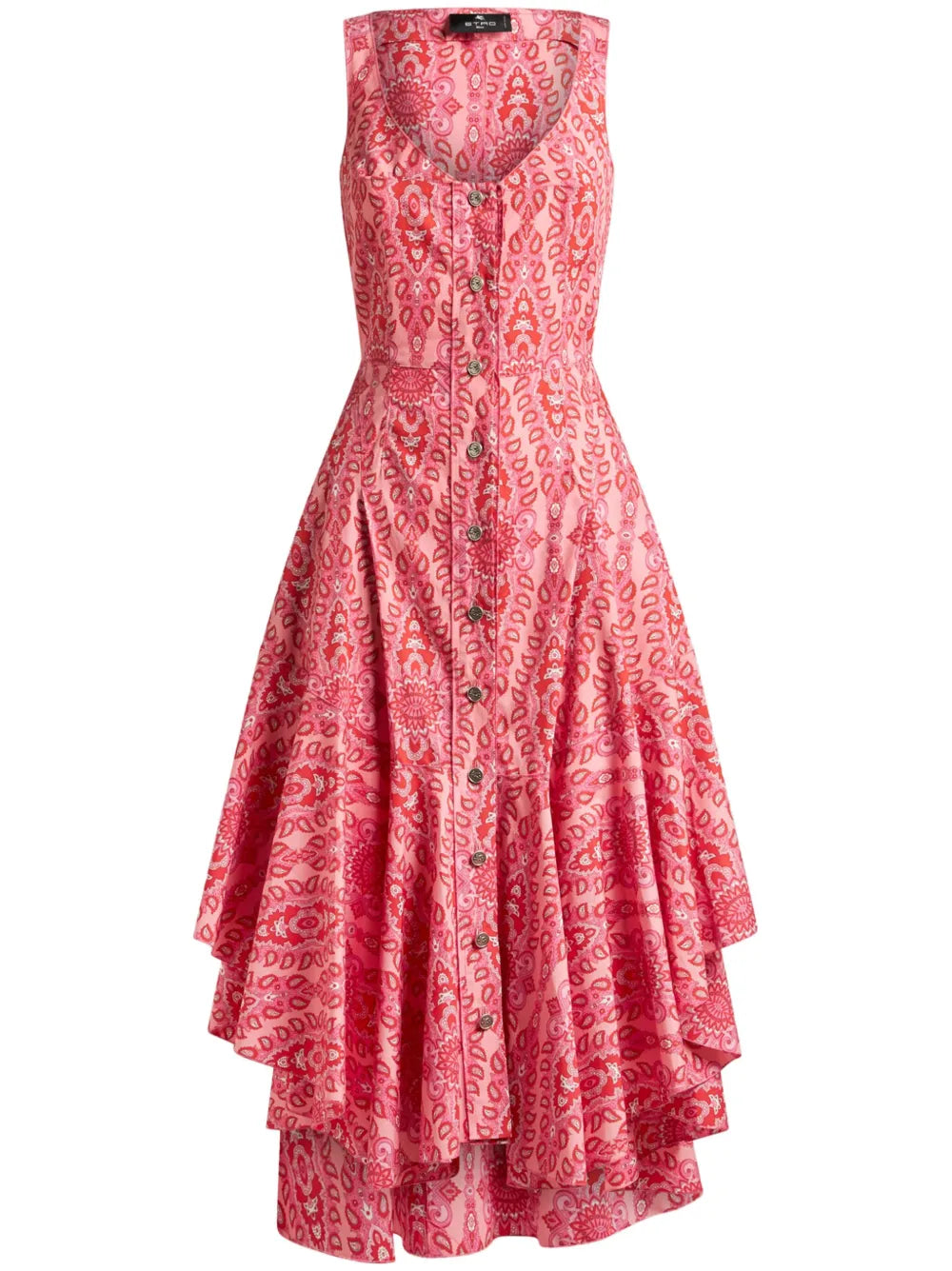 Medallion-Motif Sleeveless Dress