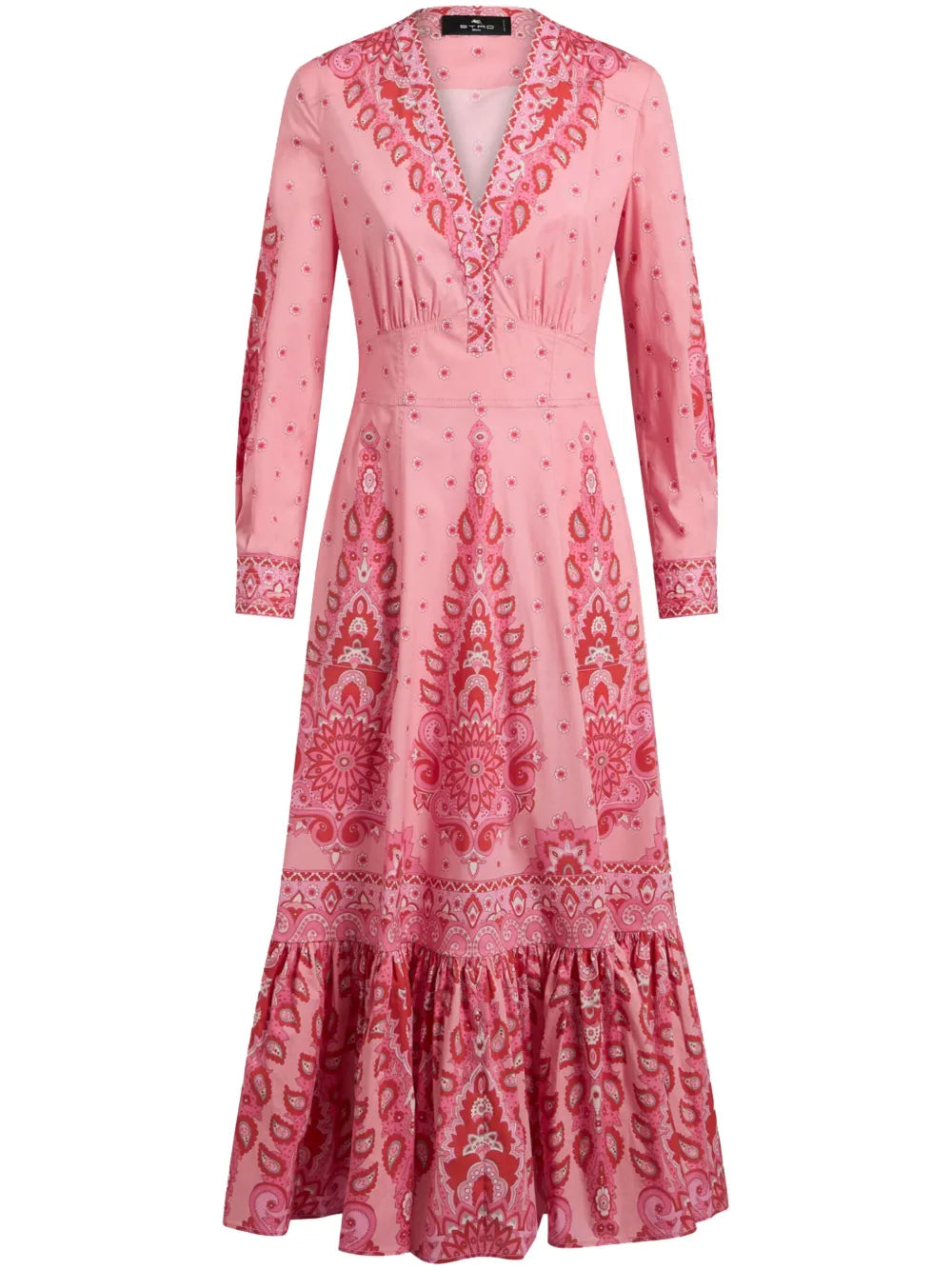 Printed Poplin Midi Dress