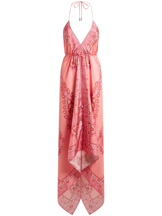 Paisley-Print Maxi Dress