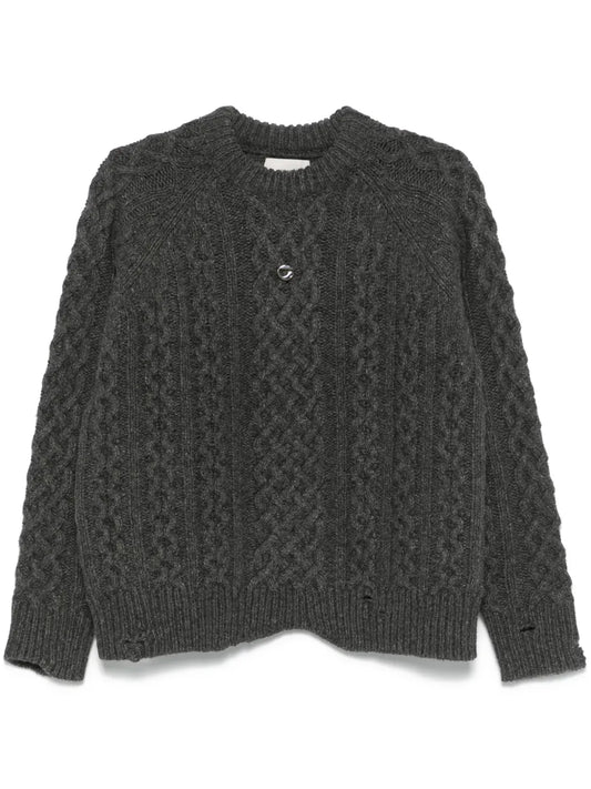 Aran-Knit Sweater