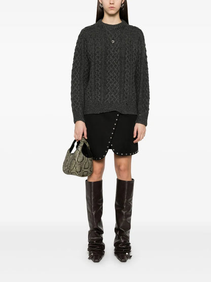 Aran-Knit Sweater