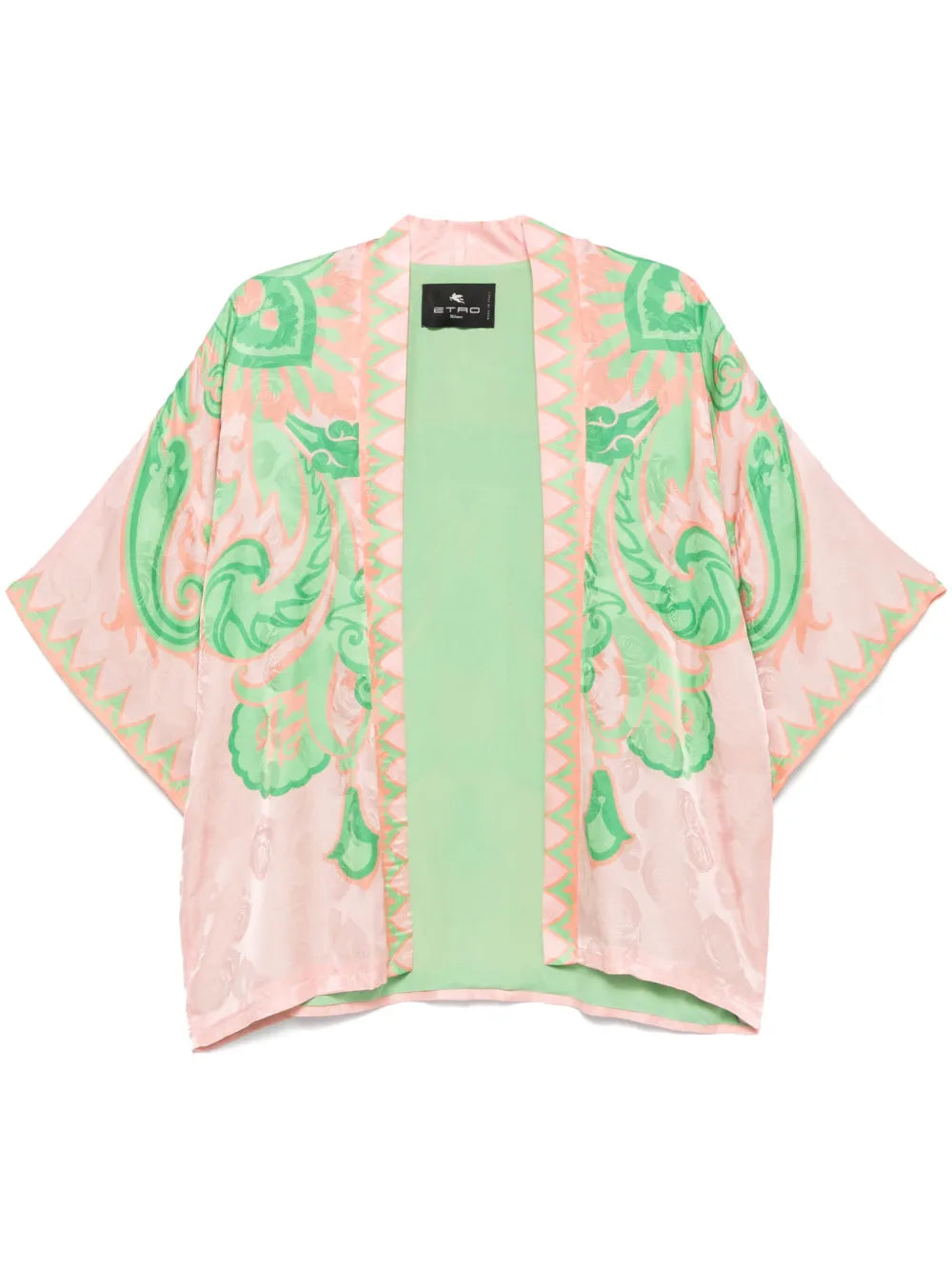 Floral-Jacquard Jacket