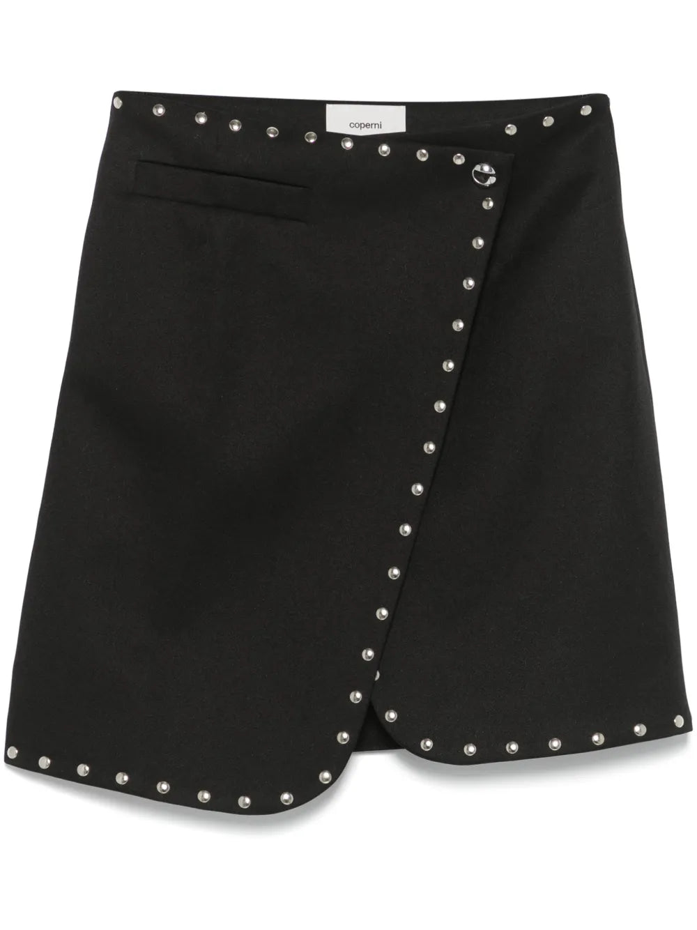 Studded Wrap Mini Skirt