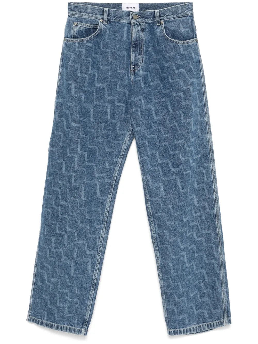 Zigzag-Print Jeans