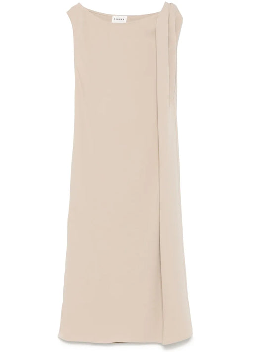 Twist-Detailing Midi Dress