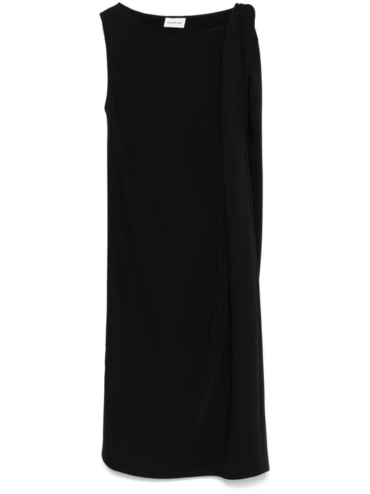 Twist-Detailing Midi Dress