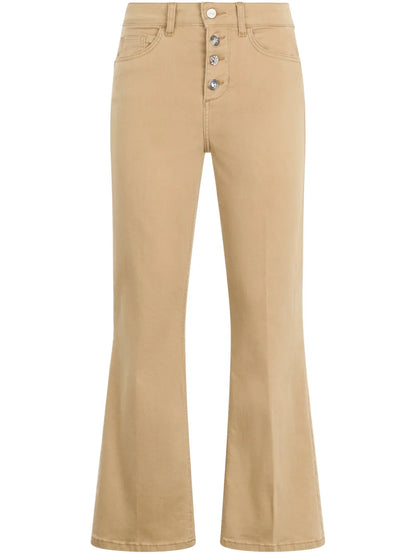 High-Rise Bootcut Trousers
