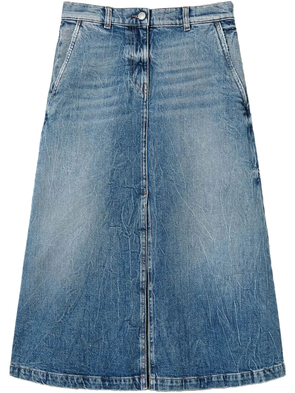 Denim Midi Skirt