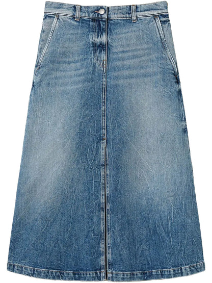 Denim Midi Skirt