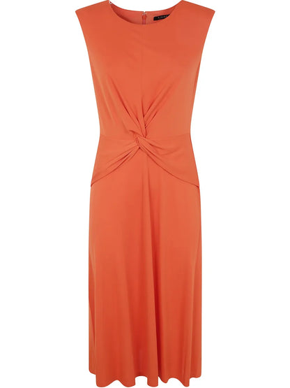 Twist-Detail Midi Dress