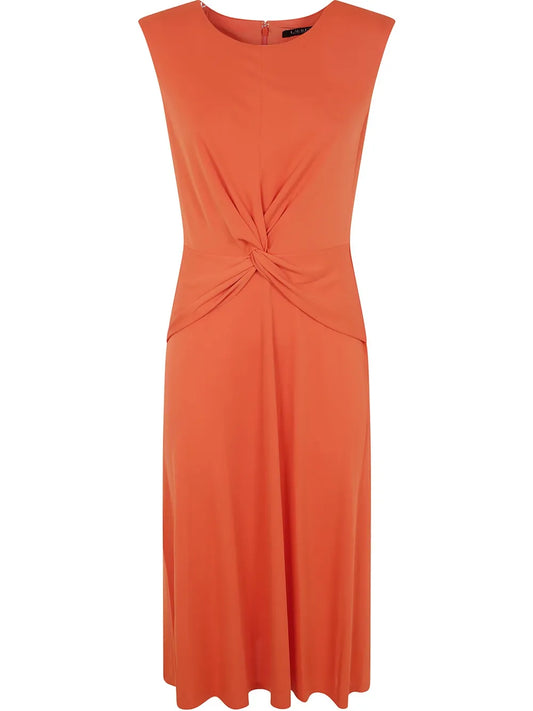Twist-Detail Midi Dress