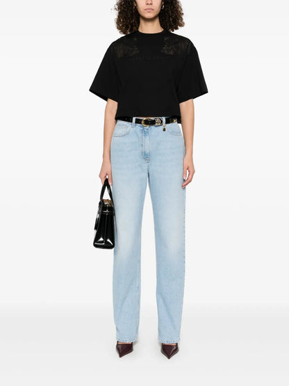 Padlock-Detail Jeans