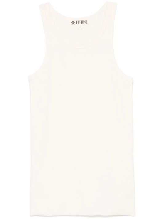 Fine-Ribbed Tank Top