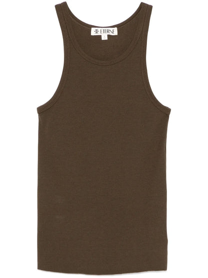 Fine-Ribbed Tank Top