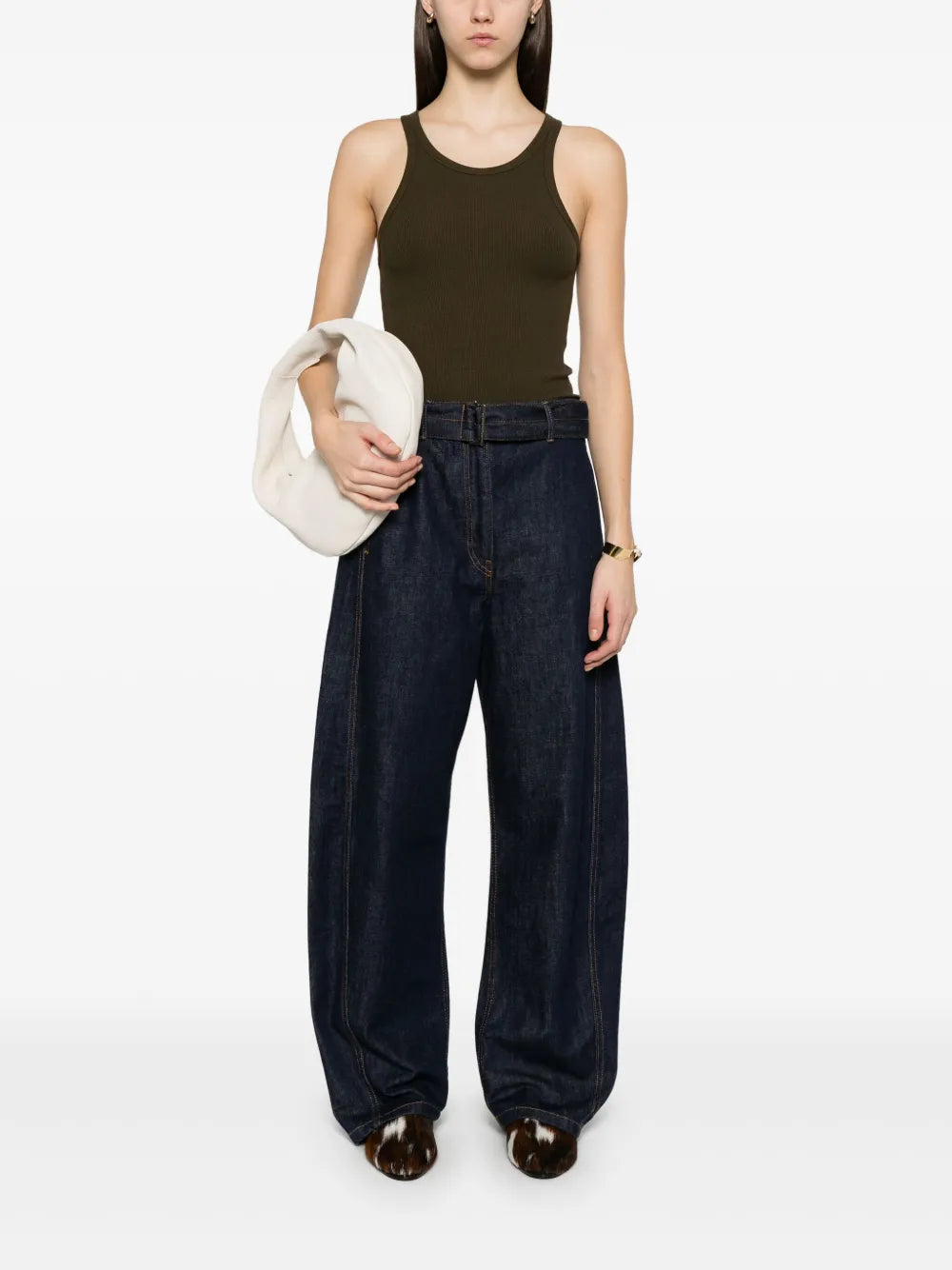 Fine-Ribbed Tank Top