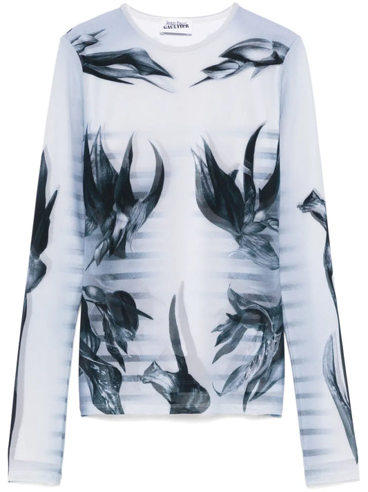 The Flower Body Morphing Marinière T-Shirt