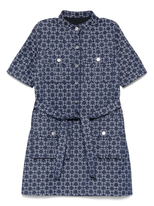 Monogram 72 Denim Mini Dress