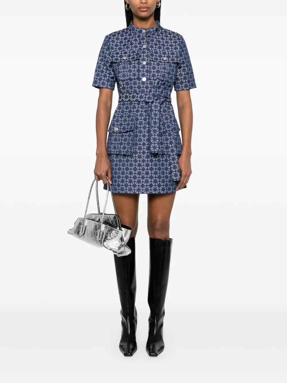 Monogram 72 Denim Mini Dress