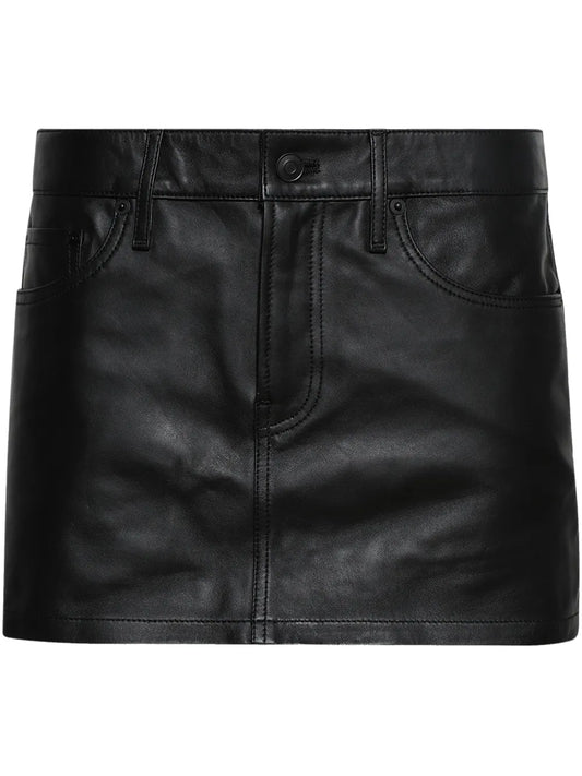 Leather Mini Skirt
