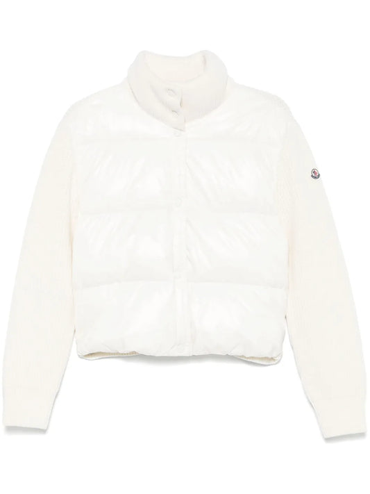 Knitted-Panels Jacket