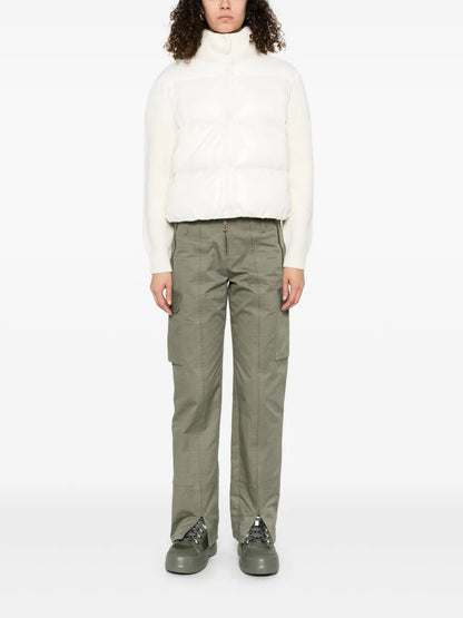 Knitted-Panels Jacket