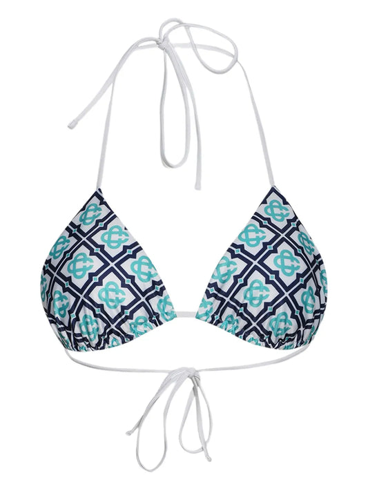 Monogram Bikini Top