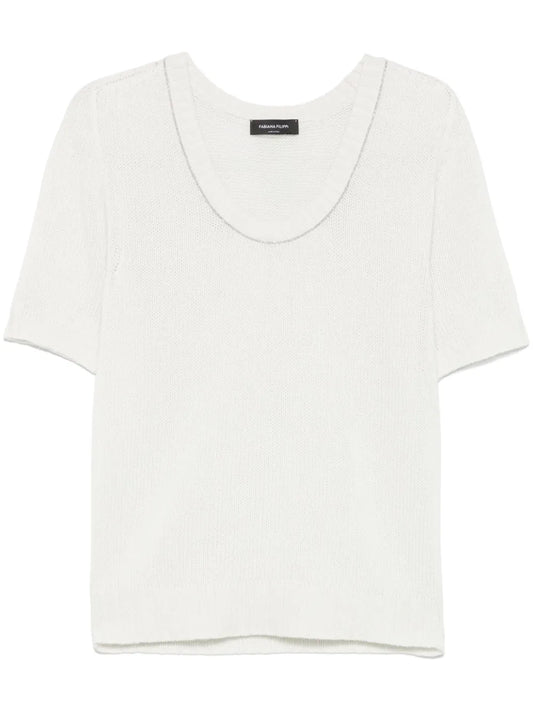 Bead-Detail T-Shirt