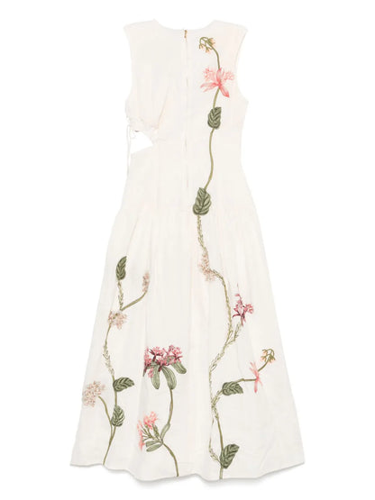 Otoño Orquidea Maxi Dress