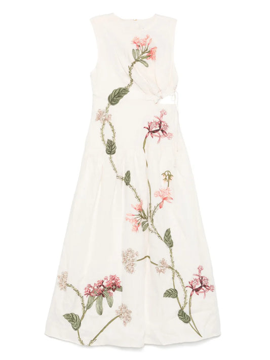 Otoño Orquidea Maxi Dress
