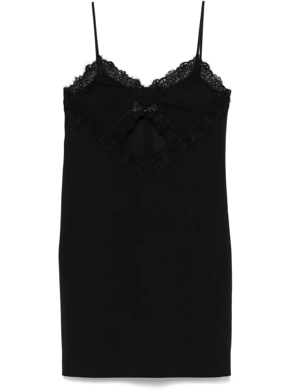 Lace-Detail Mini Dress