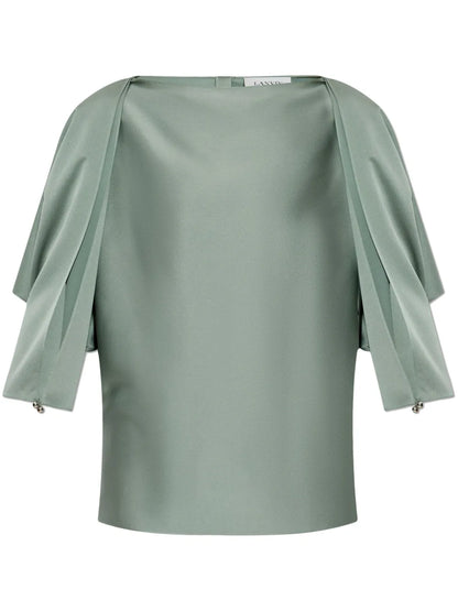 Satin-Finish Blouse