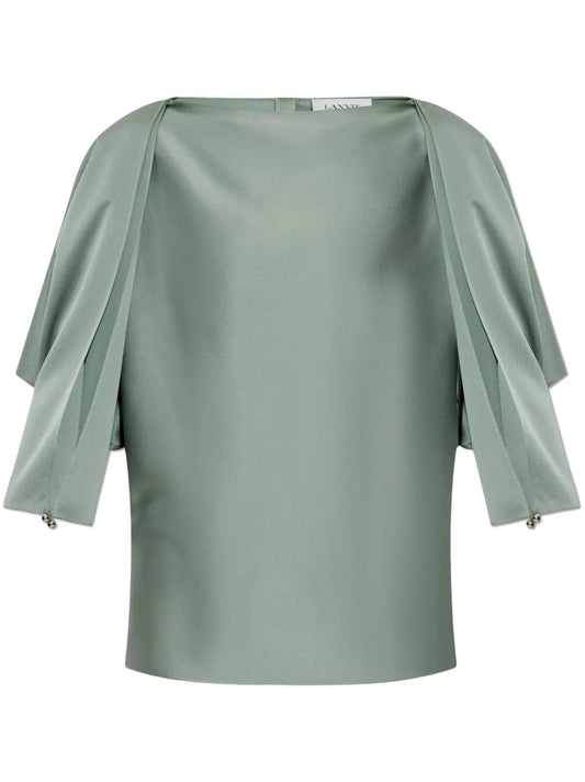 Satin-Finish Blouse