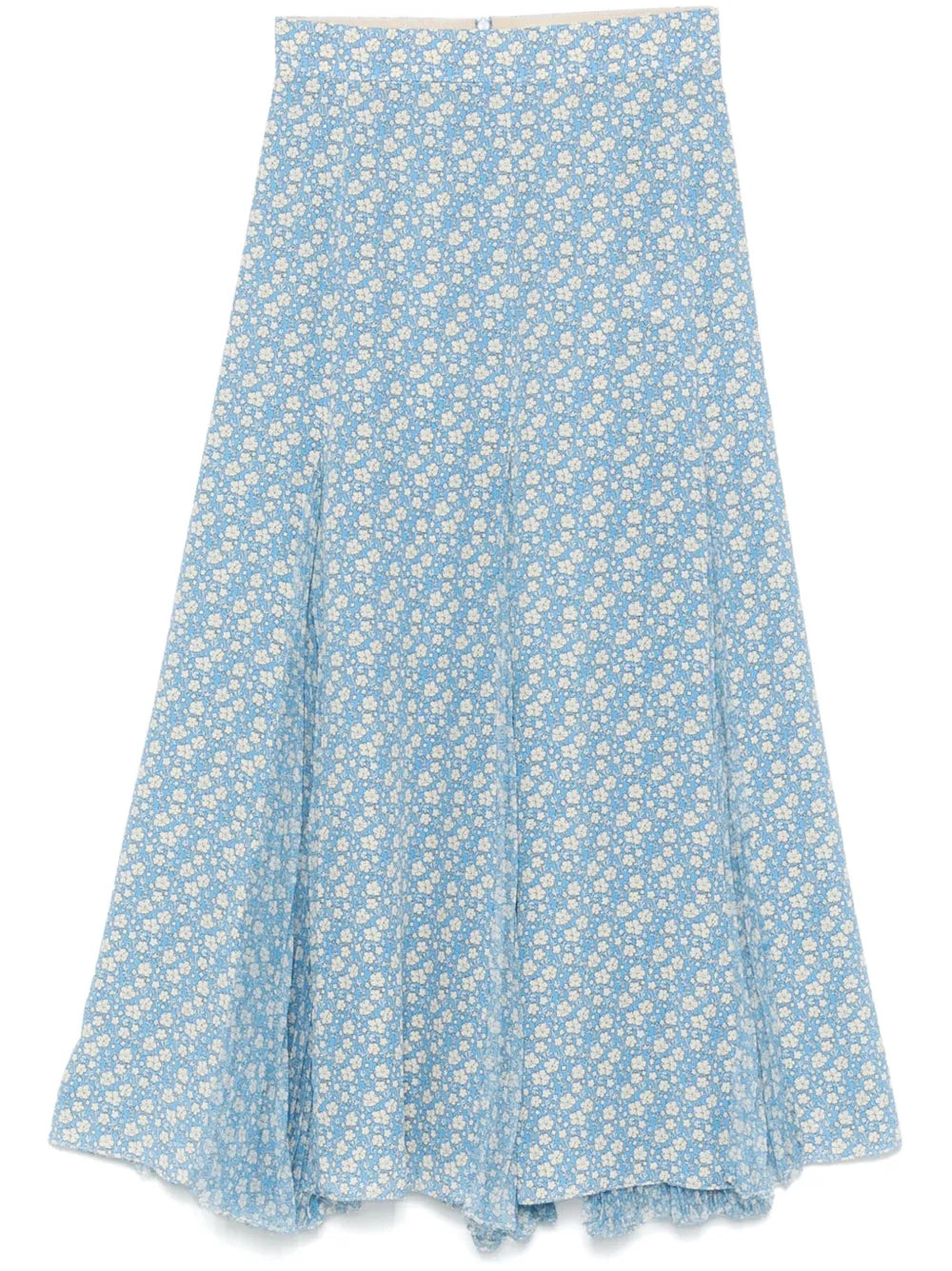 Silk Midi Skirt