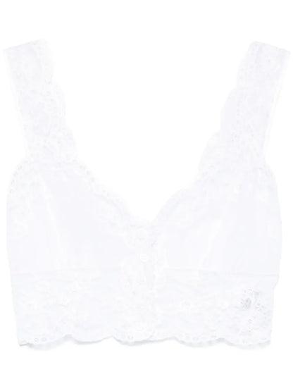 Lace-Detail Cotton Top