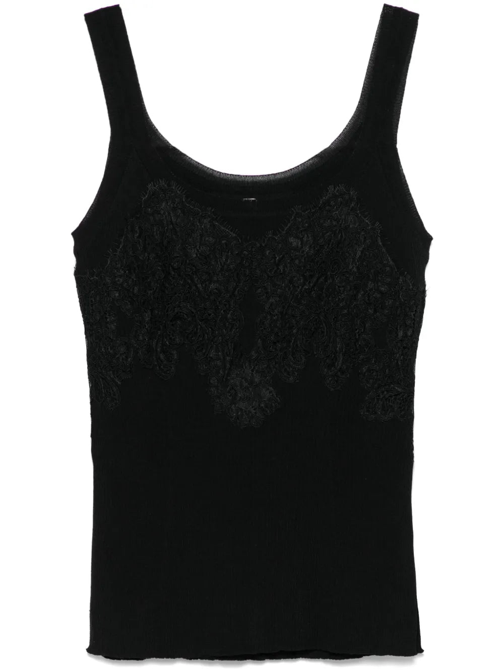 Lace-Detail Tank Top