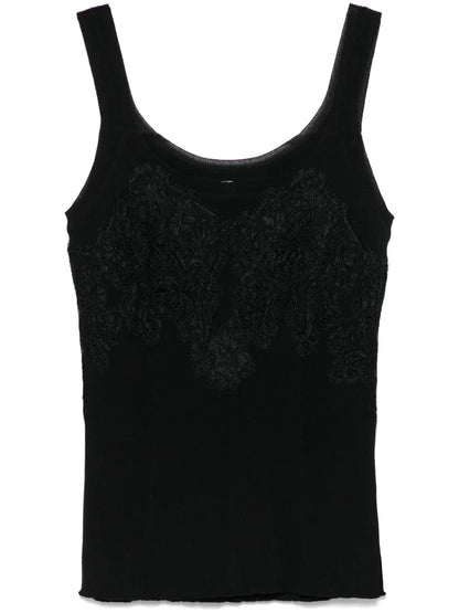 Lace-Detail Tank Top