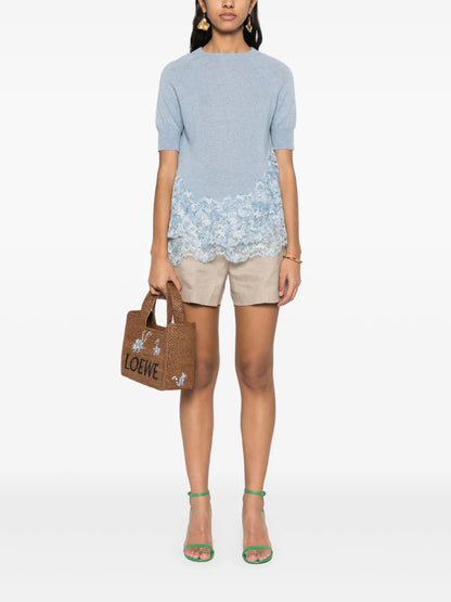 Lace-Panel T-Shirt