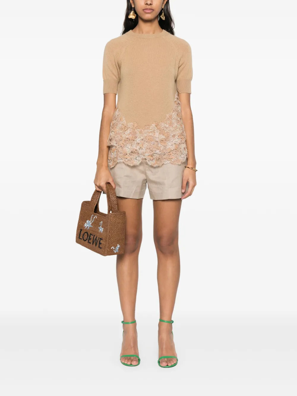 Lace-Detail T-Shirt