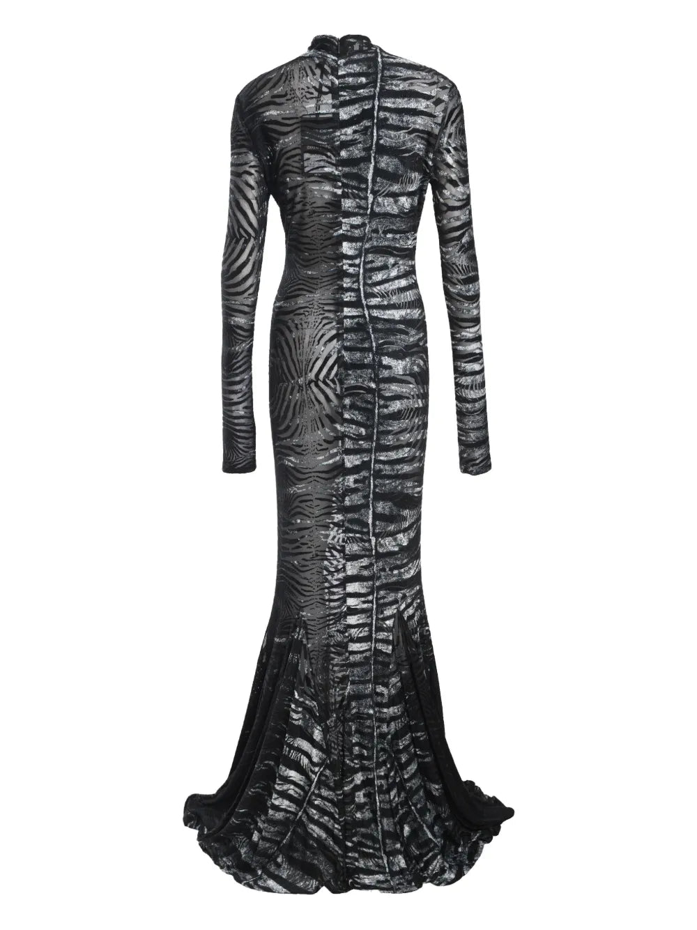 Zebra-Print Maxi Dress