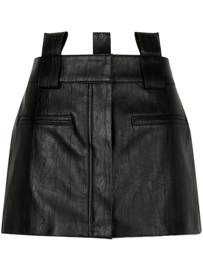 Leather Layered Skirt