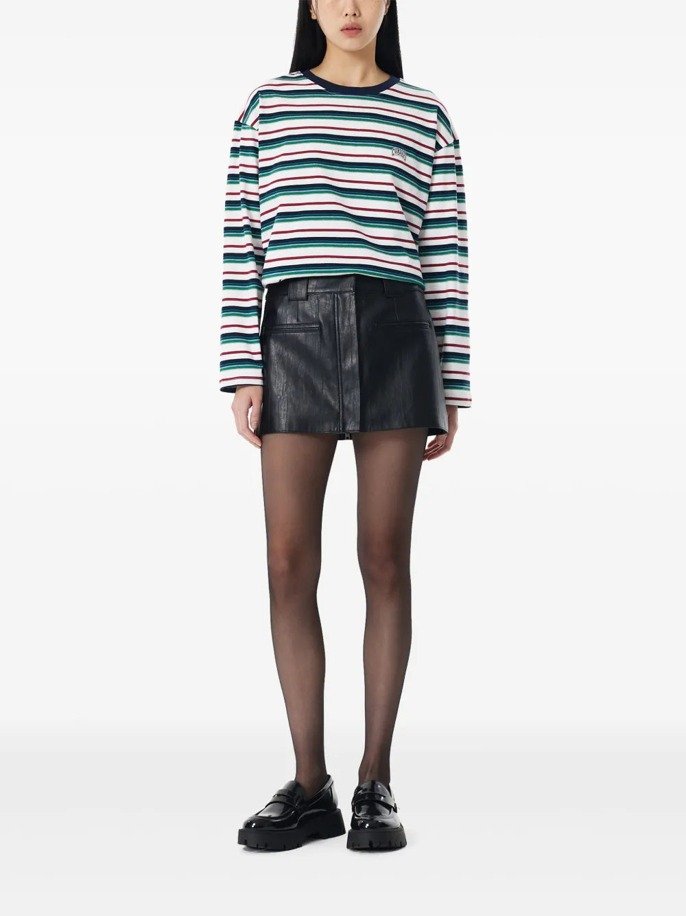 Leather Layered Skirt