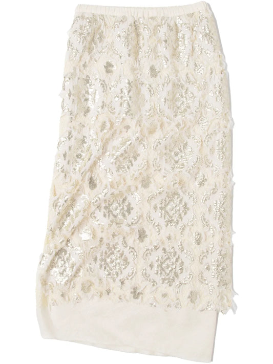 Embroidery Midi Skirt
